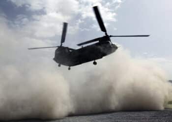 Chinook helicopter met Thorca systeem