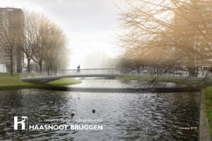 Ultra slanke brug in Amsterdam.