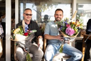 Haasnoot Bruggen familie samen vieren.